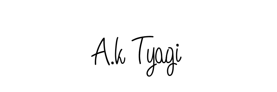 Check out images of Autograph of A.k Tyagi name. Actor A.k Tyagi Signature Style. Angelique-Rose-font-FFP is a professional sign style online. A.k Tyagi signature style 5 images and pictures png