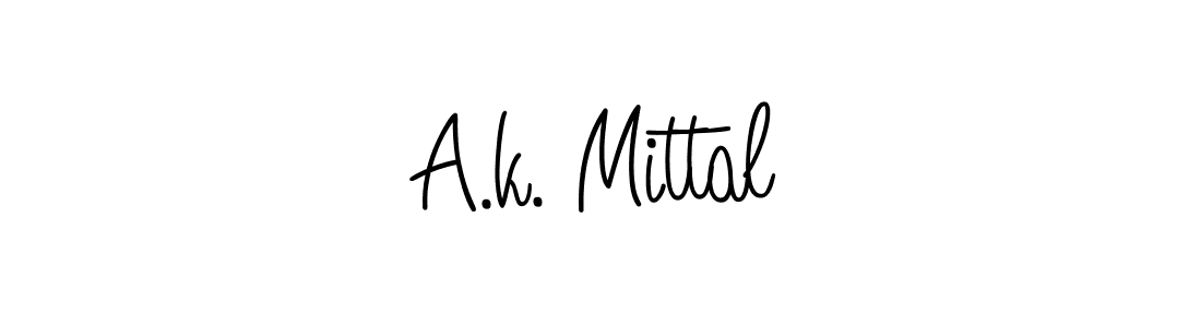 A.k. Mittal stylish signature style. Best Handwritten Sign (Angelique-Rose-font-FFP) for my name. Handwritten Signature Collection Ideas for my name A.k. Mittal. A.k. Mittal signature style 5 images and pictures png