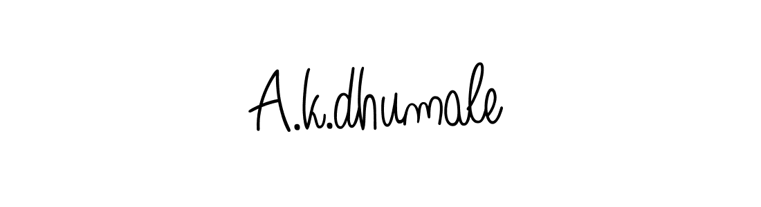 Make a beautiful signature design for name A.k.dhumale. Use this online signature maker to create a handwritten signature for free. A.k.dhumale signature style 5 images and pictures png