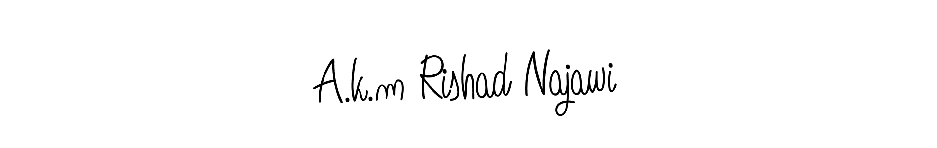 Make a short A.k.m Rishad Najawi signature style. Manage your documents anywhere anytime using Angelique-Rose-font-FFP. Create and add eSignatures, submit forms, share and send files easily. A.k.m Rishad Najawi signature style 5 images and pictures png