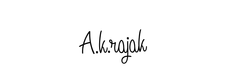 Check out images of Autograph of A.k.rajak name. Actor A.k.rajak Signature Style. Angelique-Rose-font-FFP is a professional sign style online. A.k.rajak signature style 5 images and pictures png