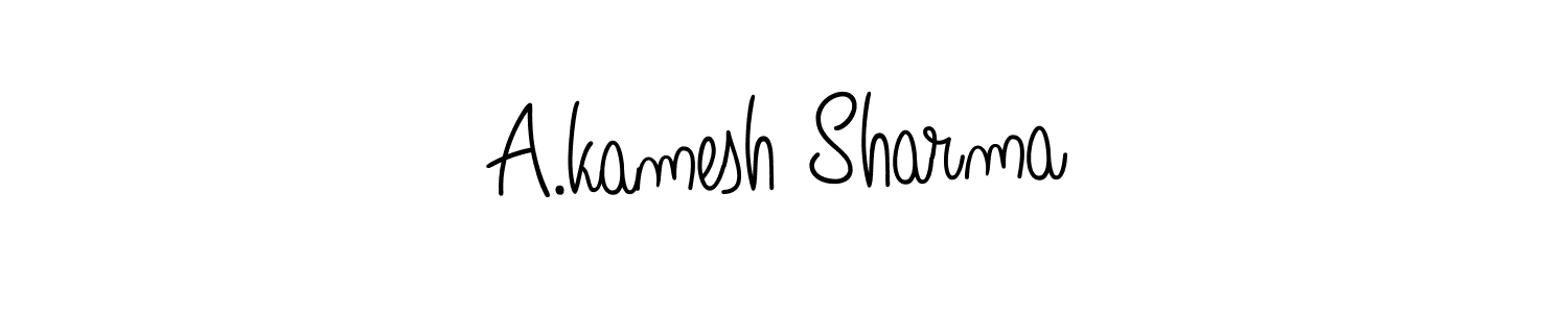 Once you've used our free online signature maker to create your best signature Angelique-Rose-font-FFP style, it's time to enjoy all of the benefits that A.kamesh Sharma name signing documents. A.kamesh Sharma signature style 5 images and pictures png