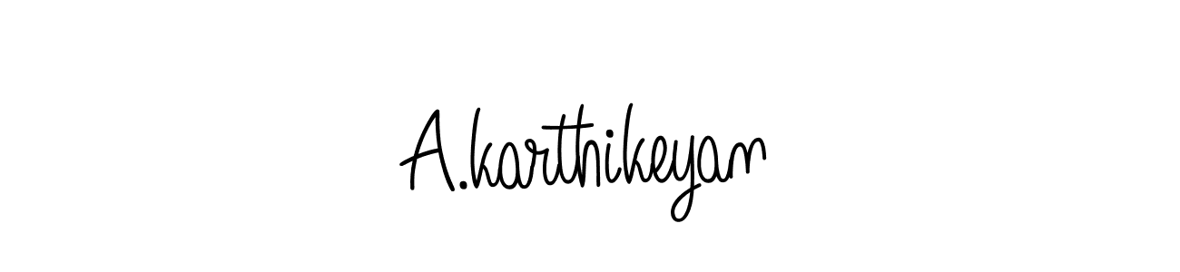 Make a short A.karthikeyan signature style. Manage your documents anywhere anytime using Angelique-Rose-font-FFP. Create and add eSignatures, submit forms, share and send files easily. A.karthikeyan signature style 5 images and pictures png