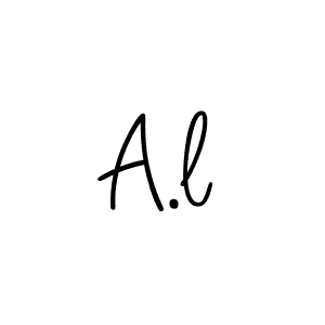 Also You can easily find your signature by using the search form. We will create A.l name handwritten signature images for you free of cost using Angelique-Rose-font-FFP sign style. A.l signature style 5 images and pictures png