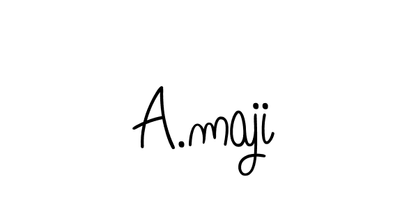 Once you've used our free online signature maker to create your best signature Angelique-Rose-font-FFP style, it's time to enjoy all of the benefits that A.maji name signing documents. A.maji signature style 5 images and pictures png