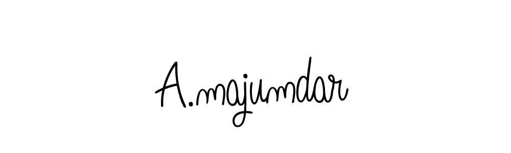 How to make A.majumdar name signature. Use Angelique-Rose-font-FFP style for creating short signs online. This is the latest handwritten sign. A.majumdar signature style 5 images and pictures png