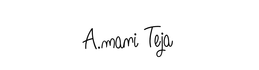 How to make A.mani Teja signature? Angelique-Rose-font-FFP is a professional autograph style. Create handwritten signature for A.mani Teja name. A.mani Teja signature style 5 images and pictures png