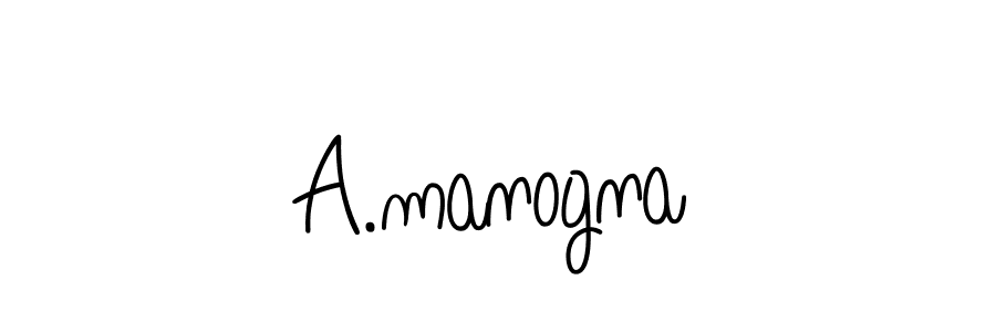 Make a beautiful signature design for name A.manogna. Use this online signature maker to create a handwritten signature for free. A.manogna signature style 5 images and pictures png