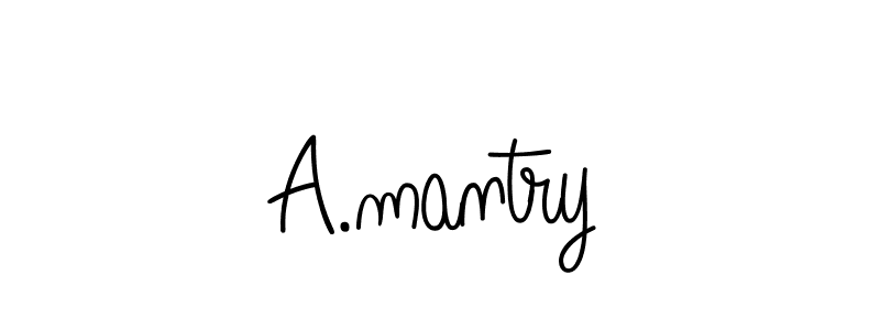 How to Draw A.mantry signature style? Angelique-Rose-font-FFP is a latest design signature styles for name A.mantry. A.mantry signature style 5 images and pictures png