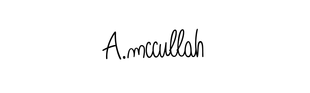 How to make A.mccullah signature? Angelique-Rose-font-FFP is a professional autograph style. Create handwritten signature for A.mccullah name. A.mccullah signature style 5 images and pictures png
