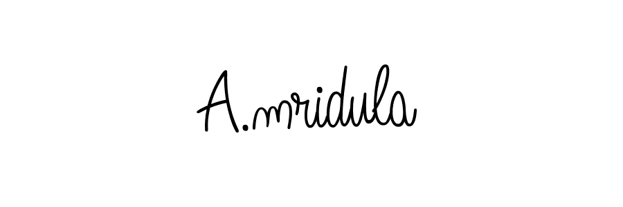 Also we have A.mridula name is the best signature style. Create professional handwritten signature collection using Angelique-Rose-font-FFP autograph style. A.mridula signature style 5 images and pictures png