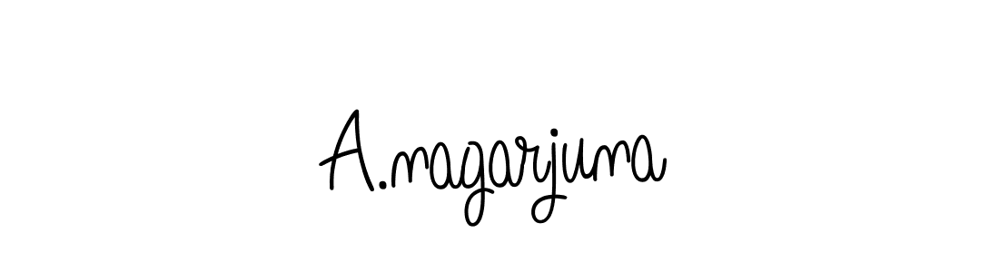 Design your own signature with our free online signature maker. With this signature software, you can create a handwritten (Angelique-Rose-font-FFP) signature for name A.nagarjuna. A.nagarjuna signature style 5 images and pictures png