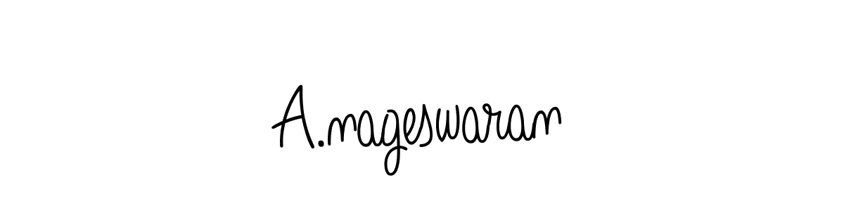 Use a signature maker to create a handwritten signature online. With this signature software, you can design (Angelique-Rose-font-FFP) your own signature for name A.nageswaran. A.nageswaran signature style 5 images and pictures png