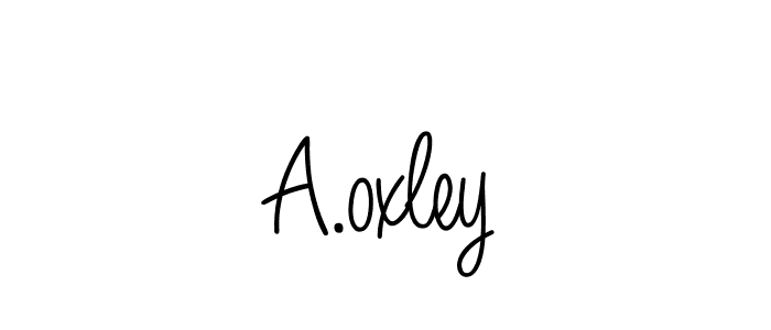 How to Draw A.oxley signature style? Angelique-Rose-font-FFP is a latest design signature styles for name A.oxley. A.oxley signature style 5 images and pictures png