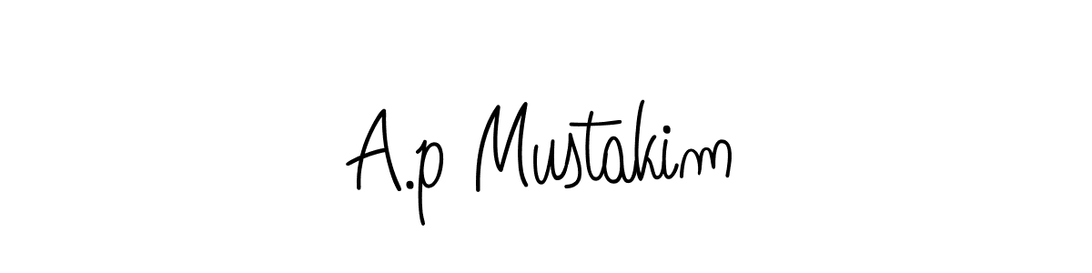 Angelique-Rose-font-FFP is a professional signature style that is perfect for those who want to add a touch of class to their signature. It is also a great choice for those who want to make their signature more unique. Get A.p Mustakim name to fancy signature for free. A.p Mustakim signature style 5 images and pictures png