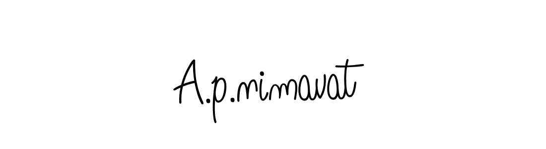 Make a beautiful signature design for name A.p.nimavat. Use this online signature maker to create a handwritten signature for free. A.p.nimavat signature style 5 images and pictures png