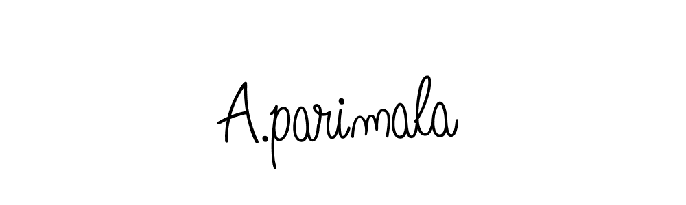 How to make A.parimala name signature. Use Angelique-Rose-font-FFP style for creating short signs online. This is the latest handwritten sign. A.parimala signature style 5 images and pictures png