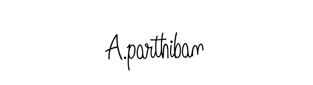 You should practise on your own different ways (Angelique-Rose-font-FFP) to write your name (A.parthiban) in signature. don't let someone else do it for you. A.parthiban signature style 5 images and pictures png