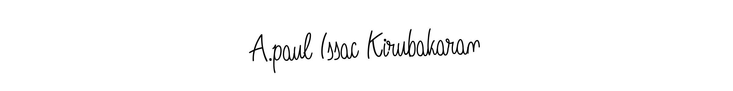 Make a beautiful signature design for name A.paul Issac Kirubakaran. Use this online signature maker to create a handwritten signature for free. A.paul Issac Kirubakaran signature style 5 images and pictures png