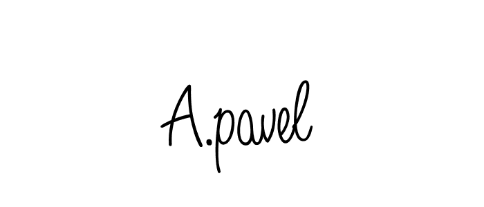 How to Draw A.pavel signature style? Angelique-Rose-font-FFP is a latest design signature styles for name A.pavel. A.pavel signature style 5 images and pictures png