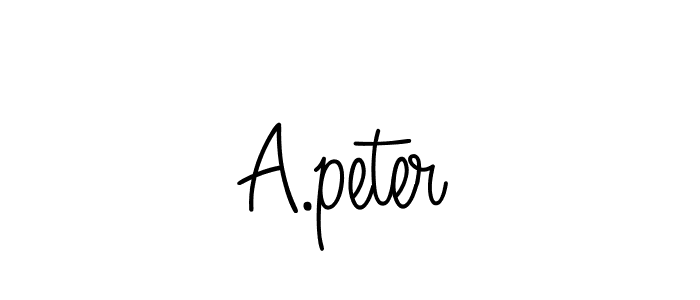 The best way (Angelique-Rose-font-FFP) to make a short signature is to pick only two or three words in your name. The name A.peter include a total of six letters. For converting this name. A.peter signature style 5 images and pictures png