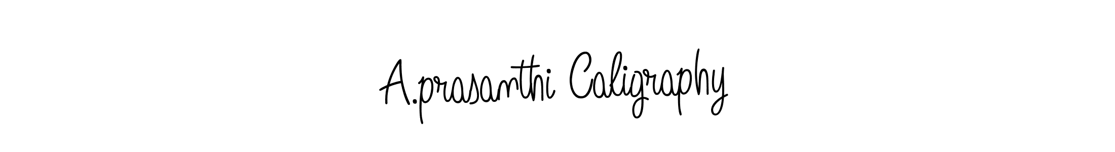 How to make A.prasanthi Caligraphy name signature. Use Angelique-Rose-font-FFP style for creating short signs online. This is the latest handwritten sign. A.prasanthi Caligraphy signature style 5 images and pictures png