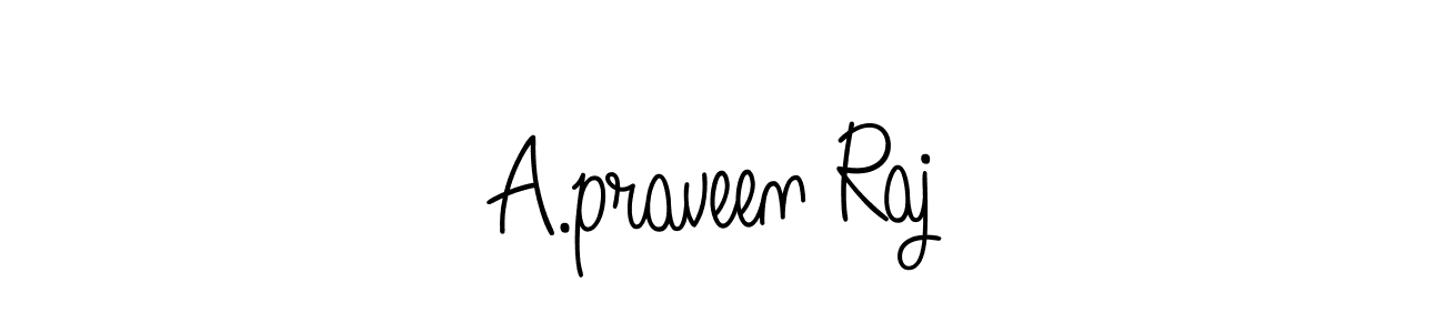 Also we have A.praveen Raj name is the best signature style. Create professional handwritten signature collection using Angelique-Rose-font-FFP autograph style. A.praveen Raj signature style 5 images and pictures png