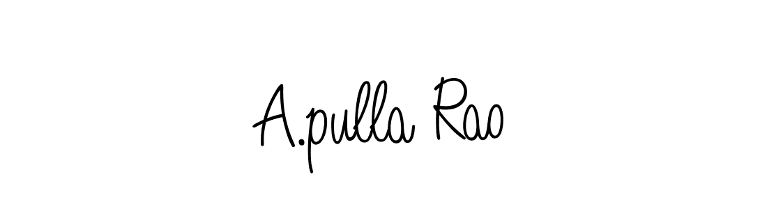 Best and Professional Signature Style for A.pulla Rao. Angelique-Rose-font-FFP Best Signature Style Collection. A.pulla Rao signature style 5 images and pictures png