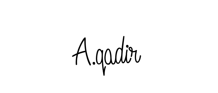 Make a beautiful signature design for name A.qadir. Use this online signature maker to create a handwritten signature for free. A.qadir signature style 5 images and pictures png