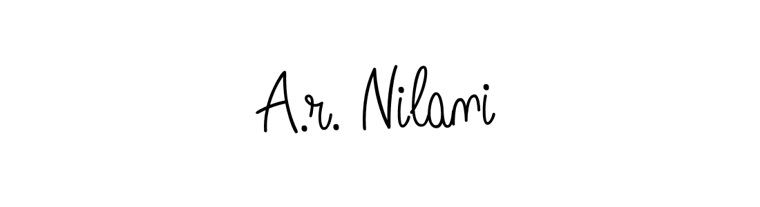 Also You can easily find your signature by using the search form. We will create A.r. Nilani name handwritten signature images for you free of cost using Angelique-Rose-font-FFP sign style. A.r. Nilani signature style 5 images and pictures png
