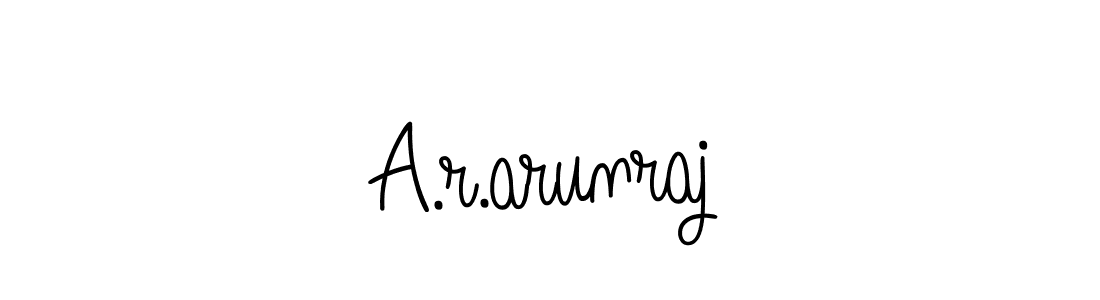 Make a beautiful signature design for name A.r.arunraj. Use this online signature maker to create a handwritten signature for free. A.r.arunraj signature style 5 images and pictures png