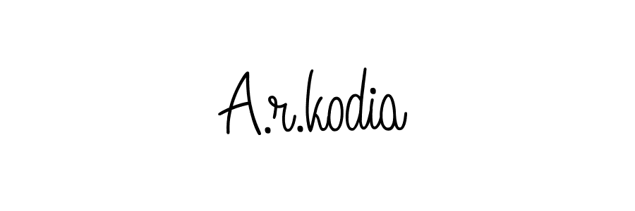 A.r.kodia stylish signature style. Best Handwritten Sign (Angelique-Rose-font-FFP) for my name. Handwritten Signature Collection Ideas for my name A.r.kodia. A.r.kodia signature style 5 images and pictures png