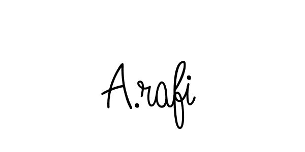 Make a beautiful signature design for name A.rafi. With this signature (Angelique-Rose-font-FFP) style, you can create a handwritten signature for free. A.rafi signature style 5 images and pictures png