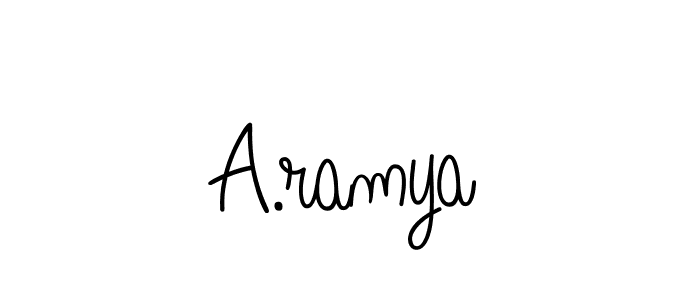 You can use this online signature creator to create a handwritten signature for the name A.ramya. This is the best online autograph maker. A.ramya signature style 5 images and pictures png