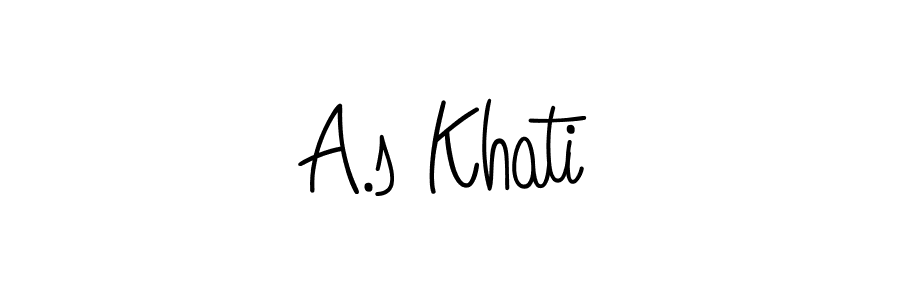 Similarly Angelique-Rose-font-FFP is the best handwritten signature design. Signature creator online .You can use it as an online autograph creator for name A.s Khati. A.s Khati signature style 5 images and pictures png