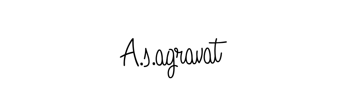 You should practise on your own different ways (Angelique-Rose-font-FFP) to write your name (A.s.agravat) in signature. don't let someone else do it for you. A.s.agravat signature style 5 images and pictures png