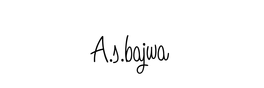 The best way (Angelique-Rose-font-FFP) to make a short signature is to pick only two or three words in your name. The name A.s.bajwa include a total of six letters. For converting this name. A.s.bajwa signature style 5 images and pictures png