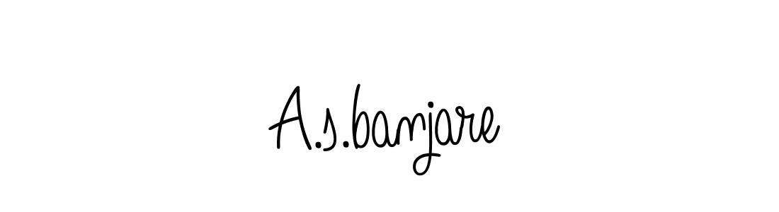 How to make A.s.banjare name signature. Use Angelique-Rose-font-FFP style for creating short signs online. This is the latest handwritten sign. A.s.banjare signature style 5 images and pictures png