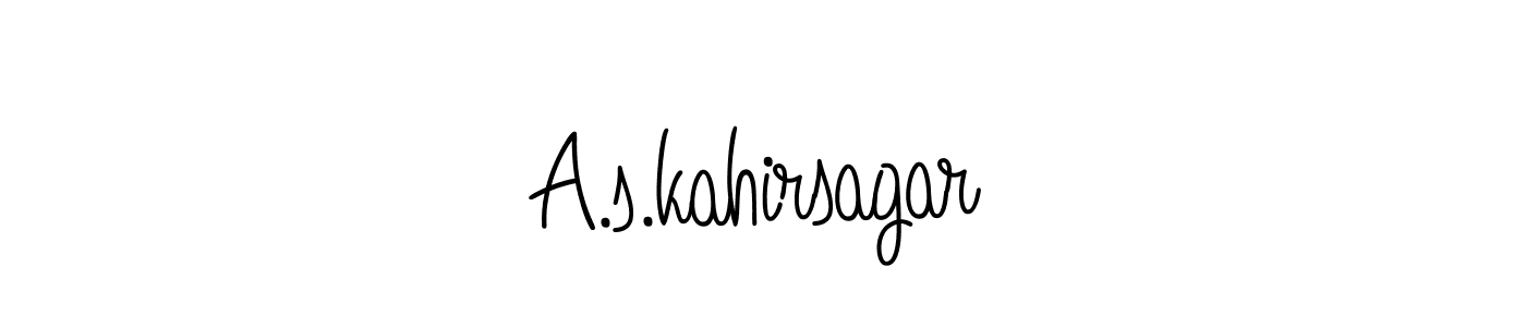 It looks lik you need a new signature style for name A.s.kahirsagar. Design unique handwritten (Angelique-Rose-font-FFP) signature with our free signature maker in just a few clicks. A.s.kahirsagar signature style 5 images and pictures png