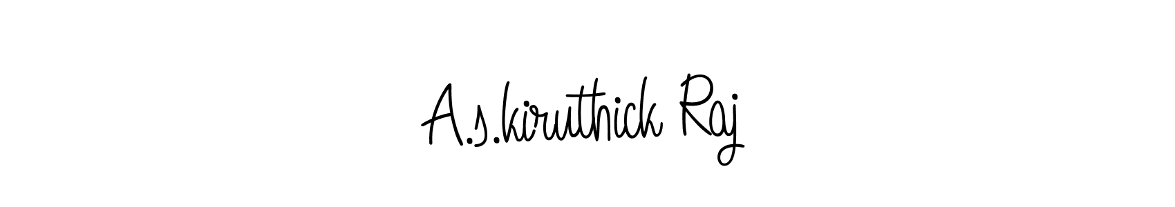 Also we have A.s.kiruthick Raj name is the best signature style. Create professional handwritten signature collection using Angelique-Rose-font-FFP autograph style. A.s.kiruthick Raj signature style 5 images and pictures png