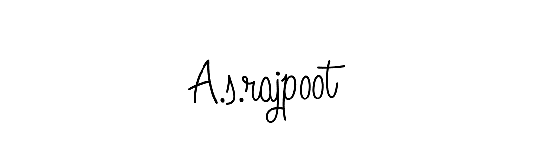 The best way (Angelique-Rose-font-FFP) to make a short signature is to pick only two or three words in your name. The name A.s.rajpoot include a total of six letters. For converting this name. A.s.rajpoot signature style 5 images and pictures png