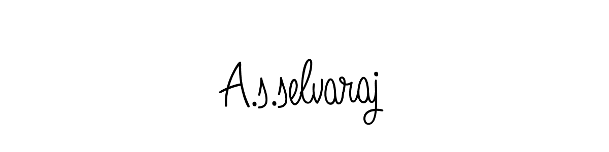 How to Draw A.s.selvaraj signature style? Angelique-Rose-font-FFP is a latest design signature styles for name A.s.selvaraj. A.s.selvaraj signature style 5 images and pictures png