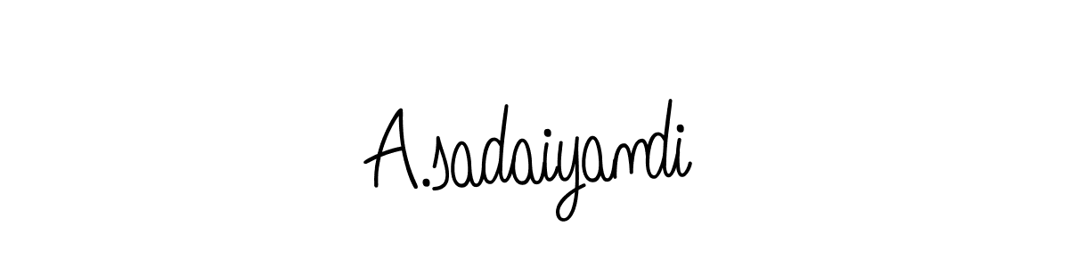 How to Draw A.sadaiyandi signature style? Angelique-Rose-font-FFP is a latest design signature styles for name A.sadaiyandi. A.sadaiyandi signature style 5 images and pictures png