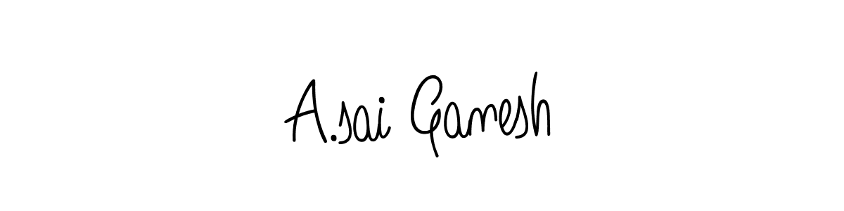 Make a beautiful signature design for name A.sai Ganesh. Use this online signature maker to create a handwritten signature for free. A.sai Ganesh signature style 5 images and pictures png