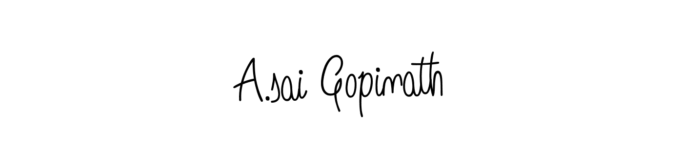 It looks lik you need a new signature style for name A.sai Gopinath. Design unique handwritten (Angelique-Rose-font-FFP) signature with our free signature maker in just a few clicks. A.sai Gopinath signature style 5 images and pictures png