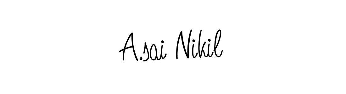 Similarly Angelique-Rose-font-FFP is the best handwritten signature design. Signature creator online .You can use it as an online autograph creator for name A.sai Nikil. A.sai Nikil signature style 5 images and pictures png