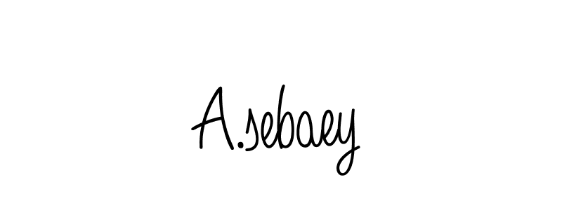 Also we have A.sebaey name is the best signature style. Create professional handwritten signature collection using Angelique-Rose-font-FFP autograph style. A.sebaey signature style 5 images and pictures png