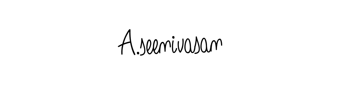 It looks lik you need a new signature style for name A.seenivasan. Design unique handwritten (Angelique-Rose-font-FFP) signature with our free signature maker in just a few clicks. A.seenivasan signature style 5 images and pictures png