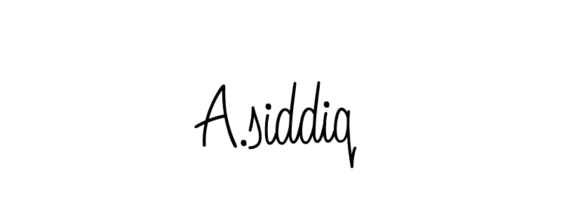 You should practise on your own different ways (Angelique-Rose-font-FFP) to write your name (A.siddiq) in signature. don't let someone else do it for you. A.siddiq signature style 5 images and pictures png