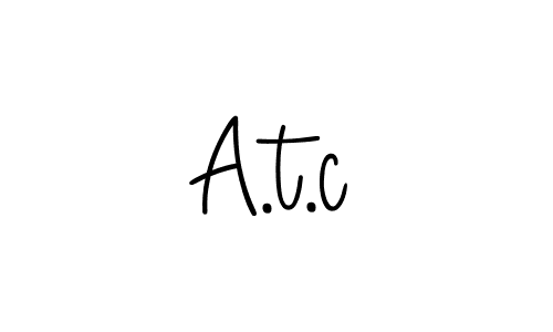 Once you've used our free online signature maker to create your best signature Angelique-Rose-font-FFP style, it's time to enjoy all of the benefits that A.t.c name signing documents. A.t.c signature style 5 images and pictures png